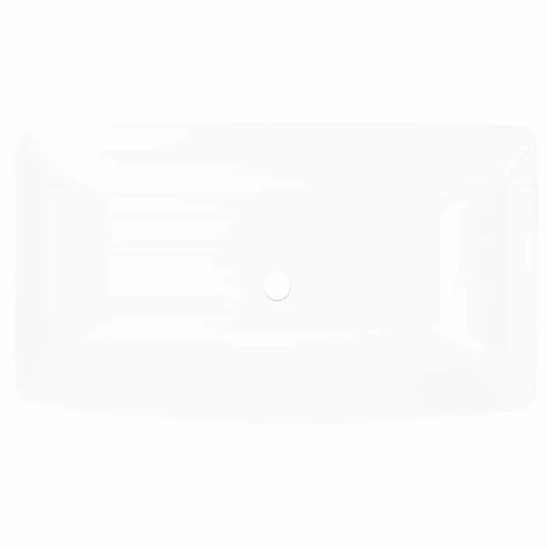 Luksuzni Keramički Pravokutni Lavabo - Umivaonik Bijeli 71 x 39 cm - Bijela Bijela