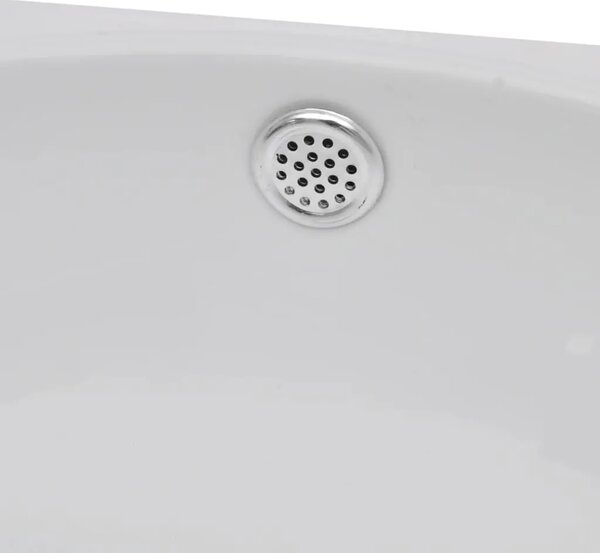 Keramički Lavabo - Umivaonik sa rupom za slavinu i otvorom protiv prelijevanja bijeli - Bijela Bijela