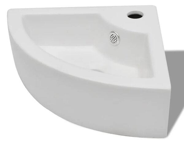 Lavabo - Umivaonik sa zaštitom od prelijevanja 45 x 32 x 12 5 cm bijeli - Bijela Bijela