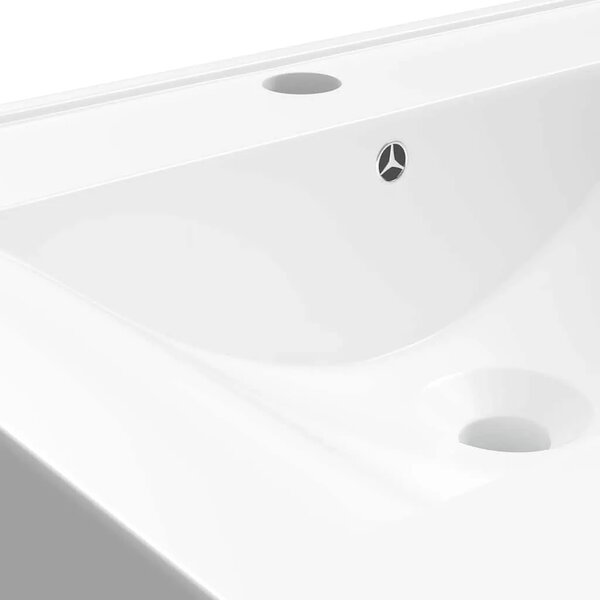 Luksuzni keramički pravokutni Lavabo - Umivaonik bijeli 60 x 46 cm - Bijela Bijela