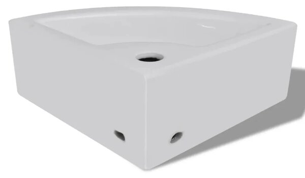 Lavabo - Umivaonik sa zaštitom od prelijevanja 45 x 32 x 12 5 cm bijeli - Bijela Bijela