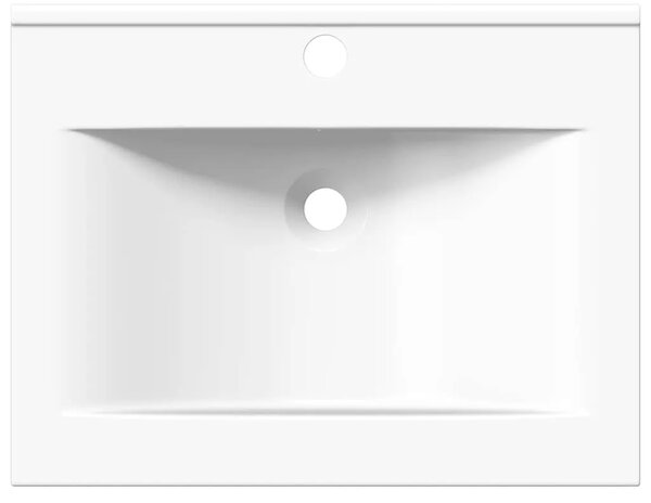 Luksuzni keramički pravokutni Lavabo - Umivaonik bijeli 60 x 46 cm - Bijela Bijela
