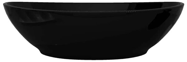 Luksuzni Keramički Ovalni Lavabo - Umivaonik Crni 40 x 33 cm - Crna Crna