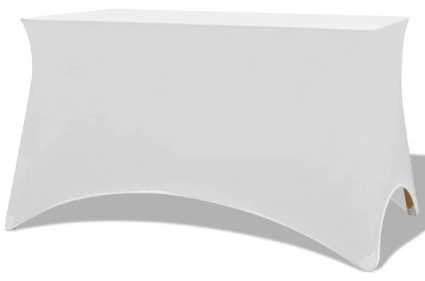 Rastezljivi Stolnjak 2 kom 183x76x74 cm Bijeli - Bijela 183 x 76 x 74 cm 2 Bijela