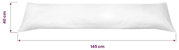 131582 Jastuk za spavanje na boku 40x145 cm Bijeli