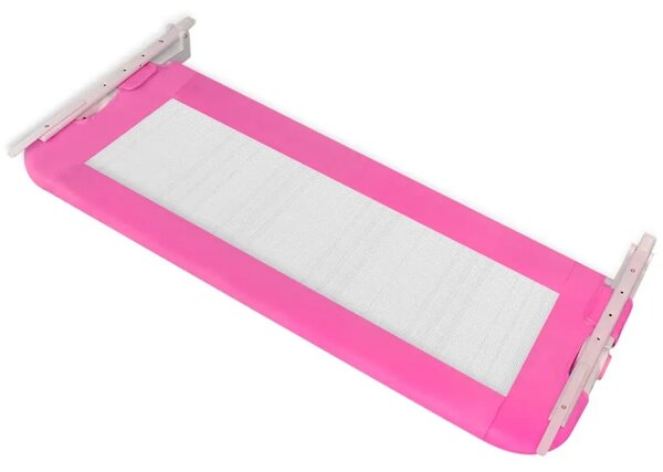 Sigurnosna ograda za dječji krevetić 102 x 42 cm ružičasta - Ružičasta 102 x 42 cm 1 Ružičasta