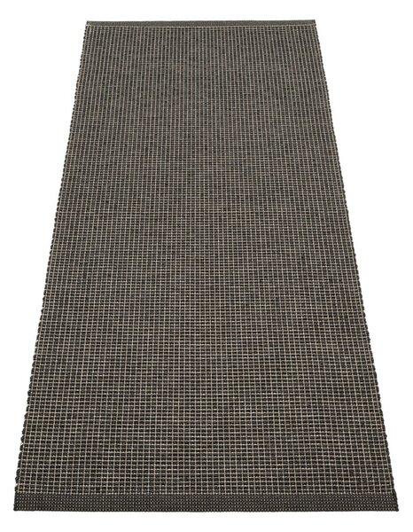 Antracitno siva unutarnja i vanjska staza 70x180 cm Emm Black Linen – Pappelina