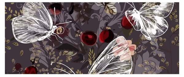 Slika metuljev (120x50 cm)