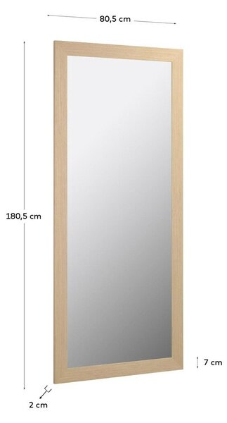 Zidno ogledalo 80,5x180,5 cm Yvaine – Kave Home