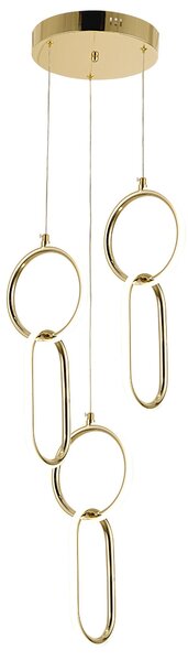 Viseća LED lampa G077-3CPR Gold