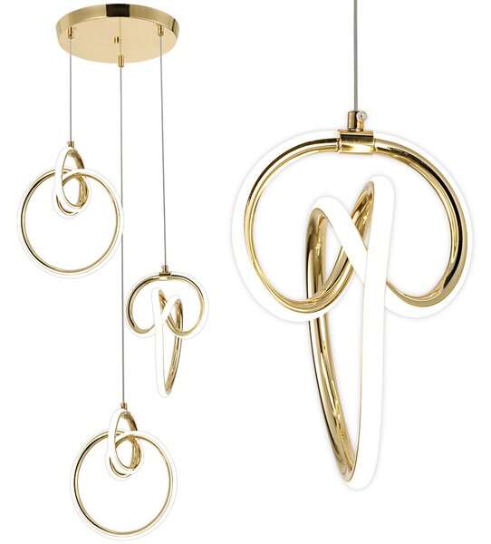 Viseća LED lampa G072-3CPR Gold