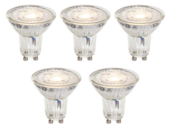 Set od 5 GU10 50 mm LED žarulja s prigušivanjem - podesiva temperatura boje 2200-3000K, 4,9 W 400 lm