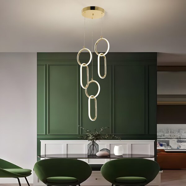 Viseća LED lampa G077-3CPR Gold