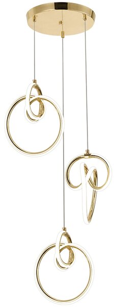 Viseća LED lampa G072-3CPR Gold