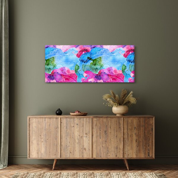 Slika - Barvni valovi (120x50 cm)