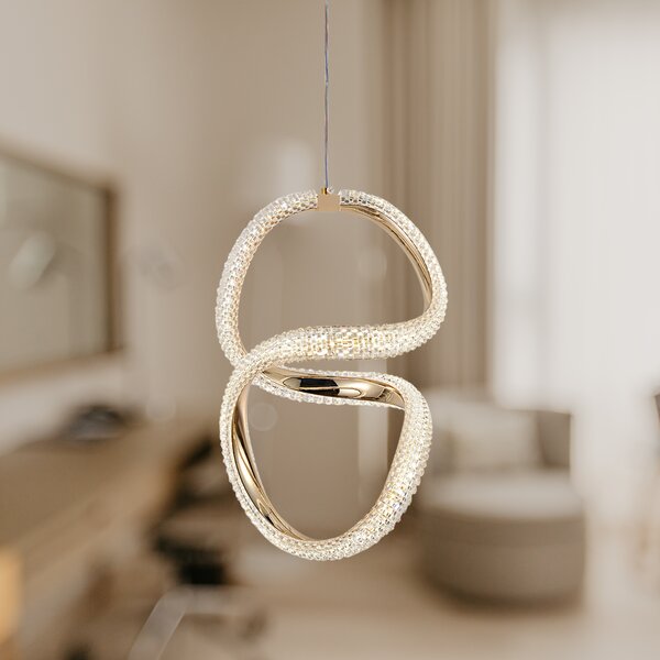 Viseća LED lampa G077-3CPR Gold