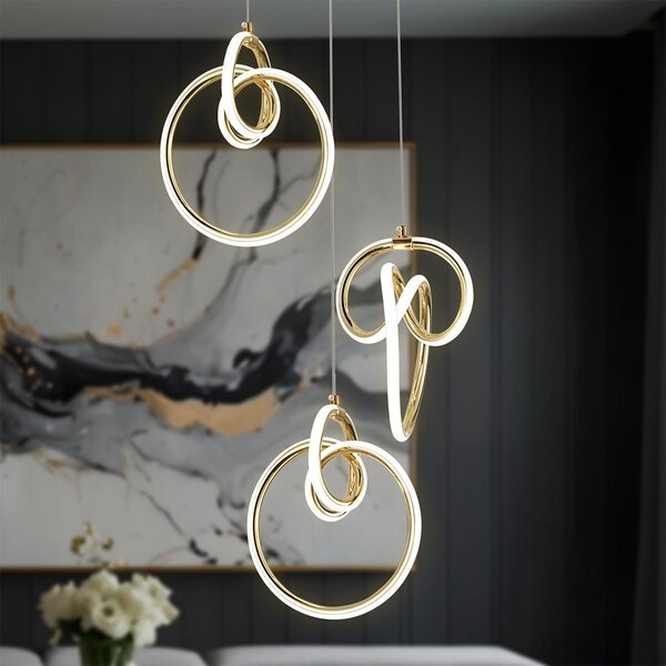 Viseća LED lampa G072-3CPR Gold