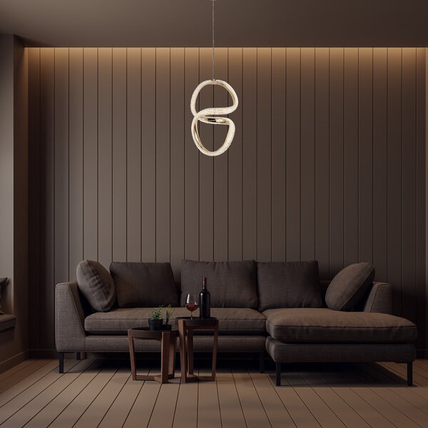 Viseća LED lampa G077-3CPR Gold