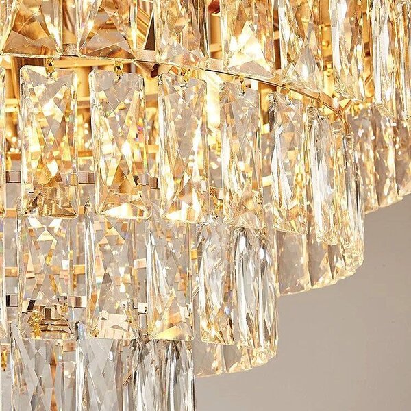 Visilica s kristalima G056-CP 50cm GOLD
