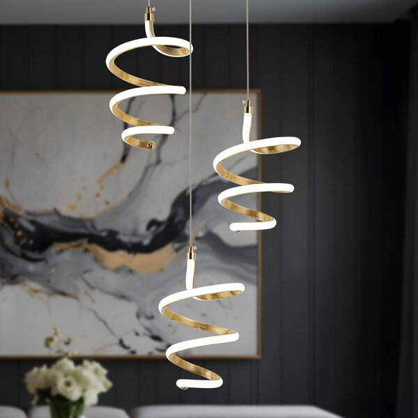 Viseća LED lampa G075-3CPR Gold