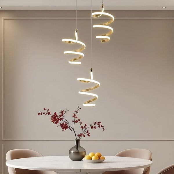 Viseća LED lampa G075-3CPR Gold