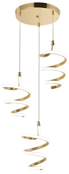 Viseća LED lampa G075-3CPR Gold