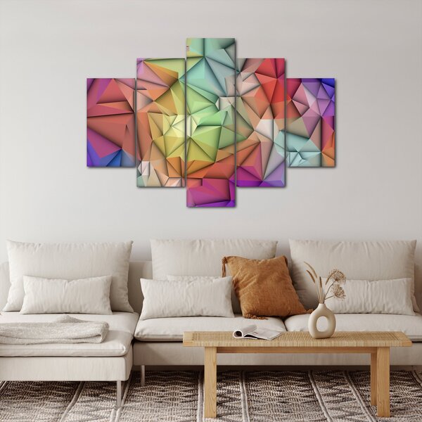 Slika - Poligonalna abstrakcija (150x105 cm)