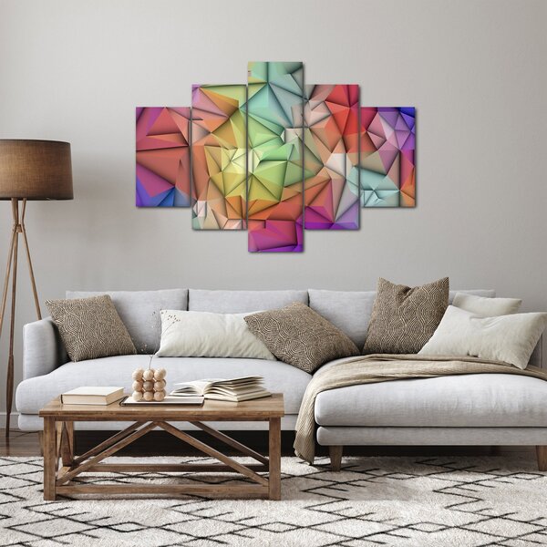 Slika - Poligonalna abstrakcija (150x105 cm)