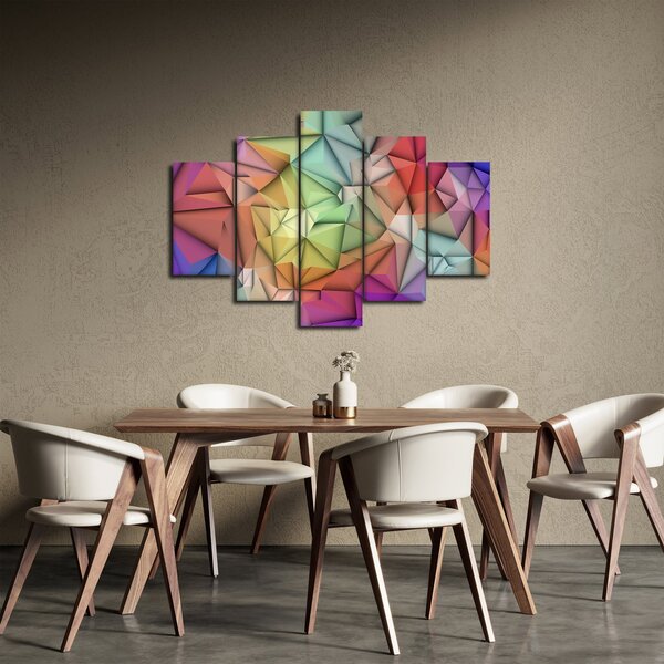 Slika - Poligonalna abstrakcija (150x105 cm)