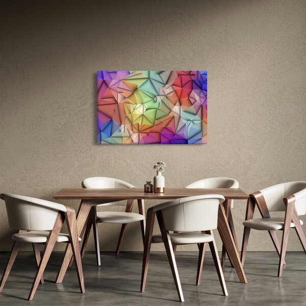 Slika - Poligonalna abstrakcija (90x60 cm)