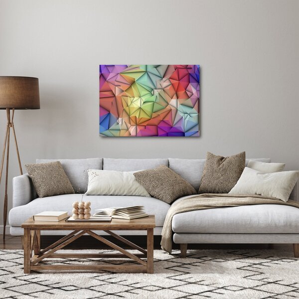 Slika - Poligonalna abstrakcija (70x50 cm)