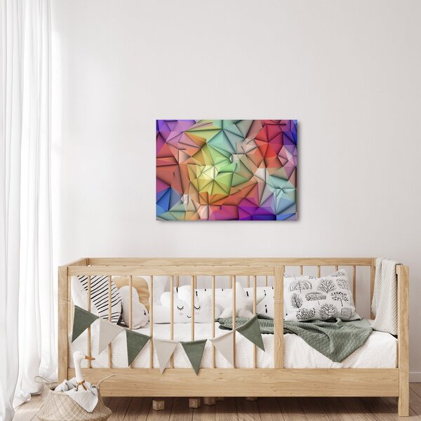 Slika - Poligonalna abstrakcija (70x50 cm)