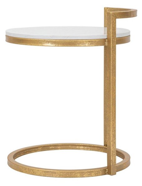 Okrugao pomoćni stol s mramornom pločom ø 40,5 cm Round Marble – Mauro Ferretti