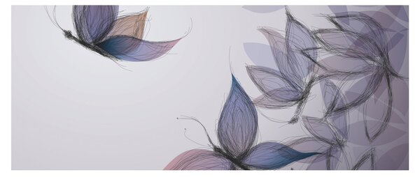 Slika - Risanje metuljev (120x50 cm)