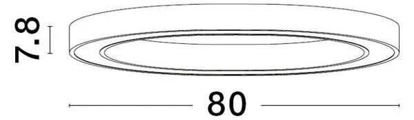 STING PLAFONSKA SVJETILJKA LED 50W/3000K/2968lm/DIMM/IP20/CRNA NL9558640