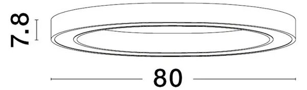 STING PLAFONSKA SVJETILJKA LED 50W/3000K/2968lm/DIMM/IP20/BRONCA NL9558650
