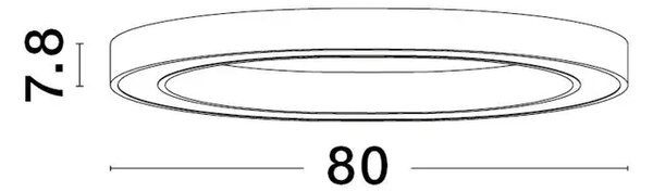 STING PLAFONSKA SVJETILJKA LED 50W/3000K/2968lm/DIMM/IP20/BIJELA NL9558630