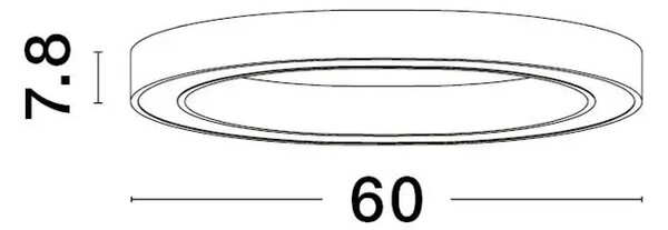 STING PLAFONSKA SVJETILJKA LED 40W/3000K/2153lm/DIMM/IP20/CRNA NL9558610
