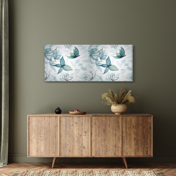 Slika - Modri ​​metulji (120x50 cm)