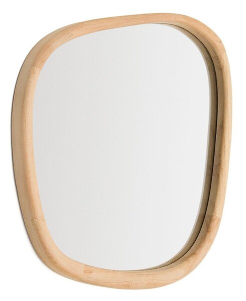 Zidno ogledalo s okvirom od masivnog drveta 45,5x47 cm Alura – Kave Home
