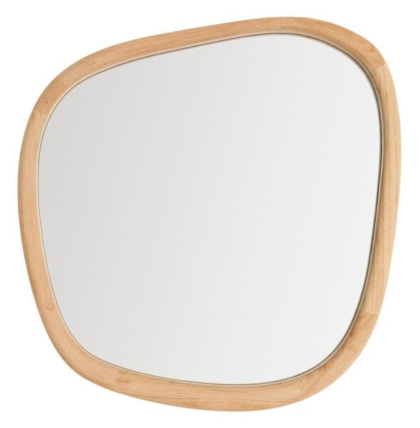 Zidno ogledalo s okvirom od masivnog drveta 45,5x47 cm Alura – Kave Home