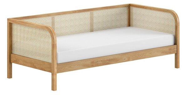Krevet od punog hrasta s podnicom 90x200 cm u prirodnoj boji Olive Captain Rotan – Vipack
