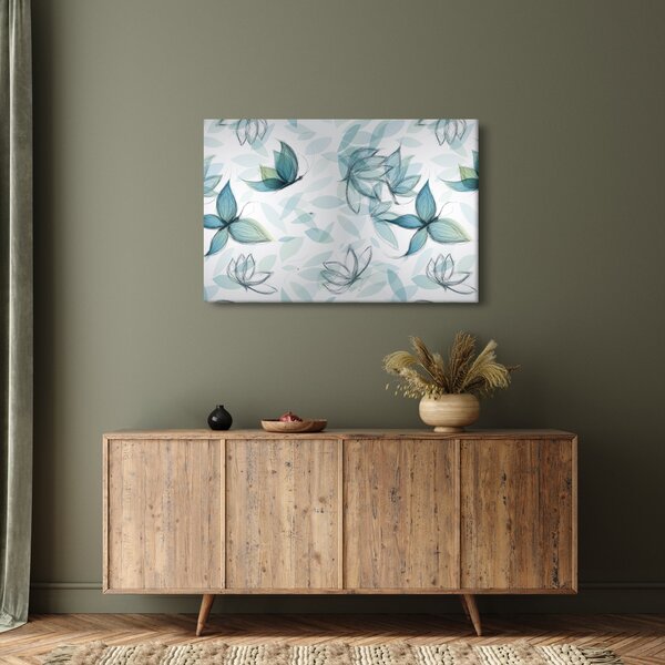 Slika - Modri ​​metulji (90x60 cm)
