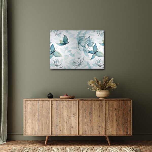 Slika - Modri ​​metulji (70x50 cm)