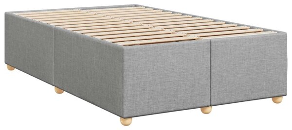 Boxspring krevet s madracem Svjetlosiva 120 x 200 cm Tkanina - Svjetlosiva 120 x 200 cm Dizajn linija