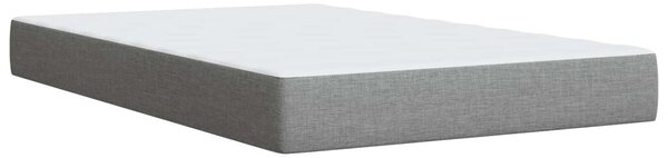 Boxspring krevet s madracem Svjetlosiva 120 x 200 cm Tkanina - Svjetlosiva 120 x 200 cm Dizajn linija