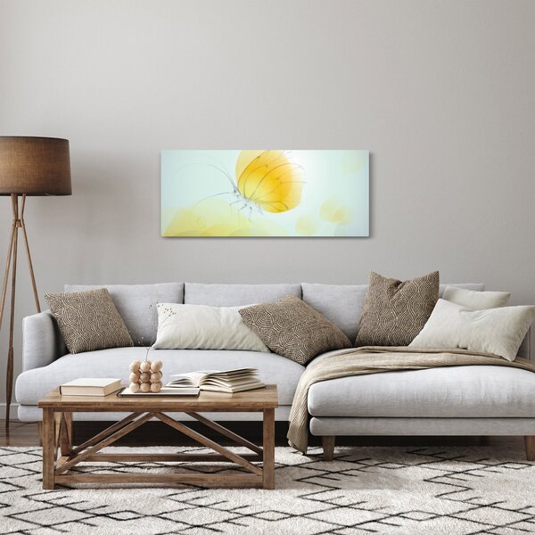 Slika - Rumeni metulj (120x50 cm)