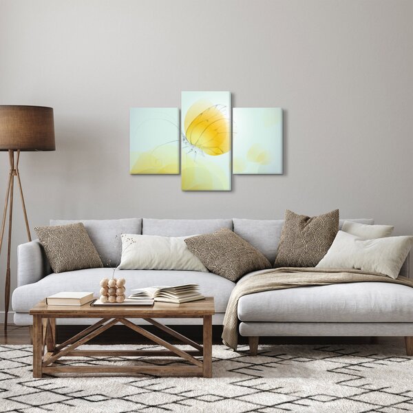Slika - Rumeni metulj (90x60 cm)