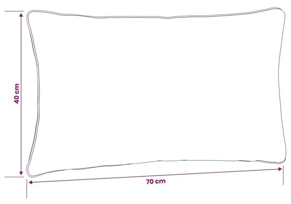 Jastučić za leđa (1 kom) PUTTEN 100% poliester Antracit - Antracit (melange) 70 x 40 x 15 cm 1