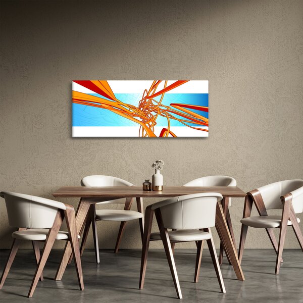 Slika - Prepletene črte, abstrakcija (120x50 cm)